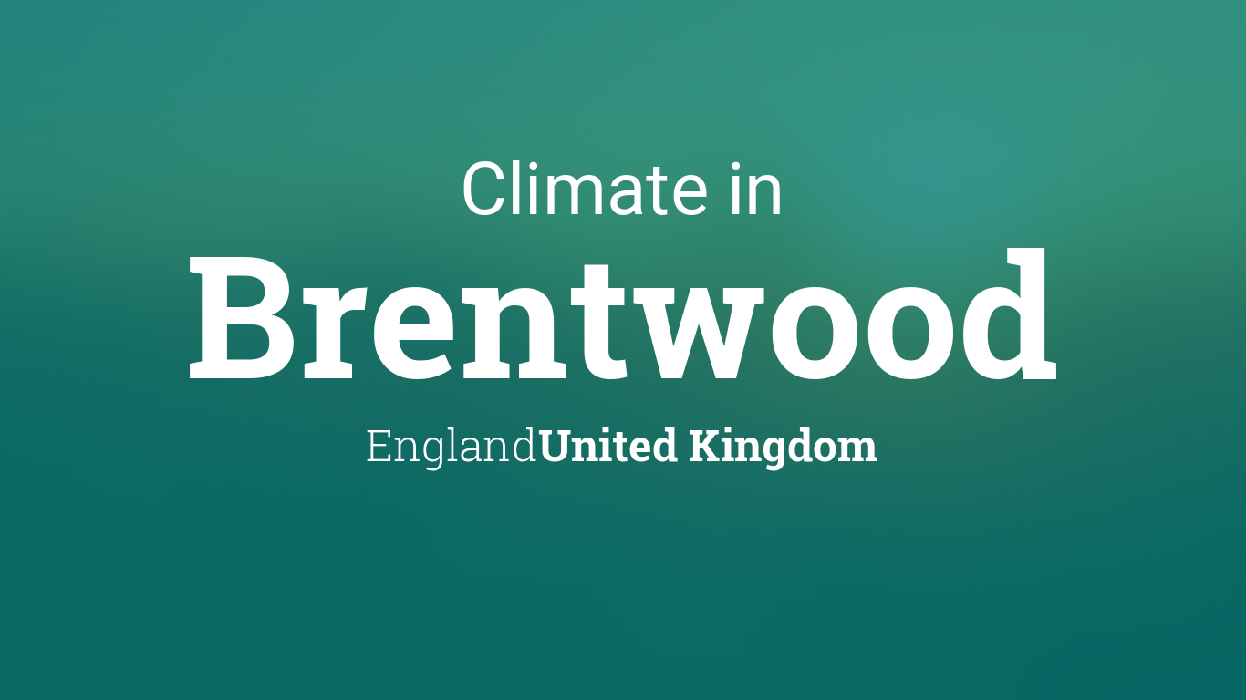 Climate & Weather Averages in Brentwood, England, United Kingdom